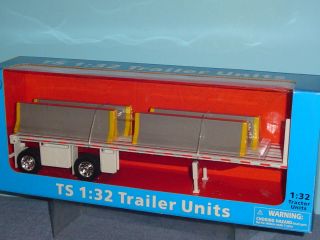 Big Rig Flatbed Trailer with Load of Road Barriers 1 32