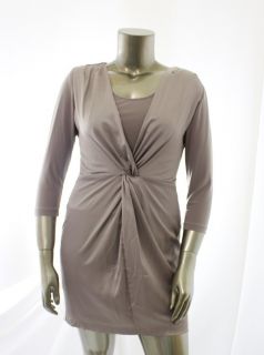 Jones New York New Beige Womens Pintuck Layer Formal Gown Size 12P 