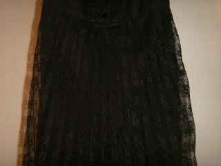 Betsey Johnson Black Victorian Strapless Lace Dress Size US 6 NWT