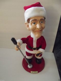Bing Crosby Singing Santa by Gemmy 1999 Limited Edition