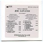 JOE LOVANO Viva Caruso advance promo Blue Note 2002 CD Judi Silvano