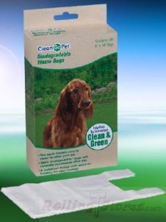 Dog Cat Pet Biodegradable Waste Bags 100 Count Travel