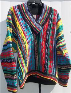   Ugly Christmas Vintage Coogi Sweater Bright Festive Cosby 80S