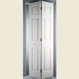 Bi Fold Doors White Wood grained 6 Panel