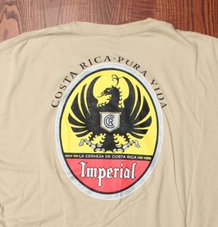 Imperial Cerveza Beer Brwery Beverages Delicioso T Shirt Biege Large 