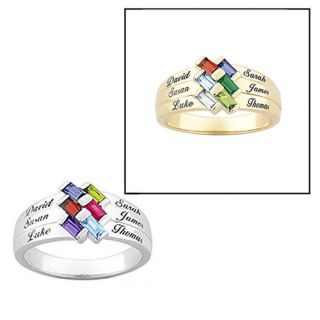 Personalized Mothers Family Ring Choose Birthstones