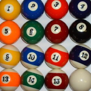 New Deluxe Pool Billiard Balls Regulation Standard 2 1 4 or 2 25 