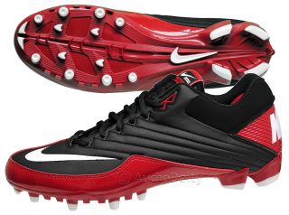  New $85 Nike Speed TD Low Mens Football Cleats Black Red Shoes