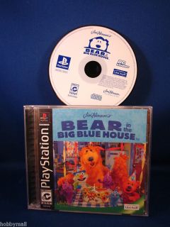 PlayStation PS1 Bear in The Big Blue House Complete Video Game 