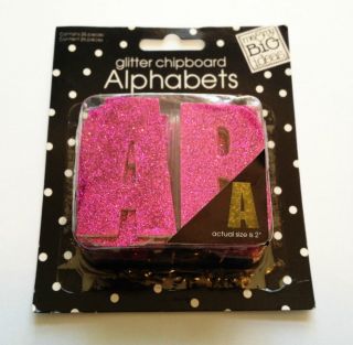 Me and My Big Ideas Glitter Chipboard Alphabets
