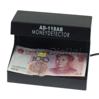 New 110 220V UV Light Counterfeit Money Detector Checker With EU Plug