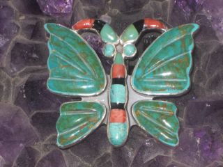 One Fabulous Federico Southwest Butterfly Pin Pendant Spiney Oyster or 