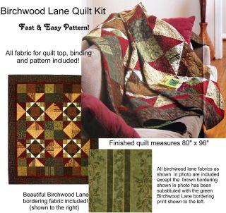 birchwood lane quilt kit make this beautiful and large quilt up so 