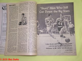 1963 Inside Sports Bob Cousys Basketball Magazine