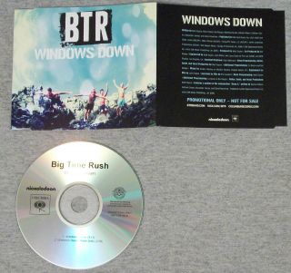 Big Time Rush Windows Down 2012 U s Promo CD RARE