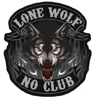 Lone Wolf Club Motorcycle Patch P3850 Biker Patches Bikers Novelty 