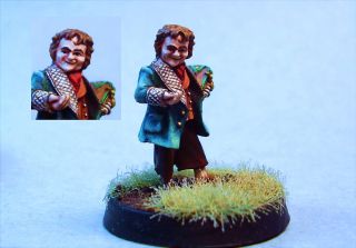Lord of the Rings painted miniature Bilbo Baggins