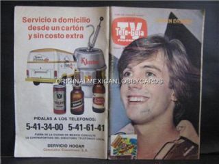 shaun cassidy on cover mexican tv guide 1980