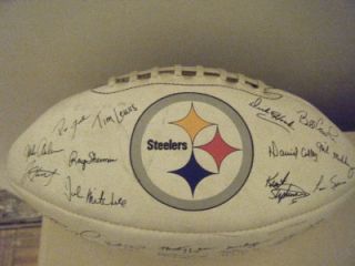 Pittsburgh Steelers Baden Collector Series Stamped Autographed 