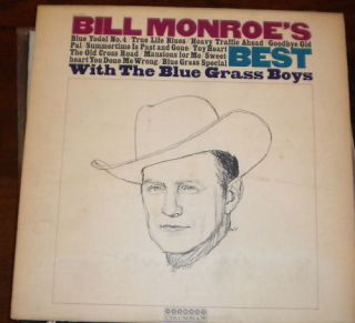Bill Monroe LP Bill Monroes Best Harmony