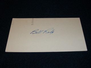 Rochester Red Wings Bill Rabe Auto Signed Original 1940 GPC Cm