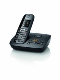 Siemens Gigaset Black Cordless Phone System with Dual Keypad New Fast 