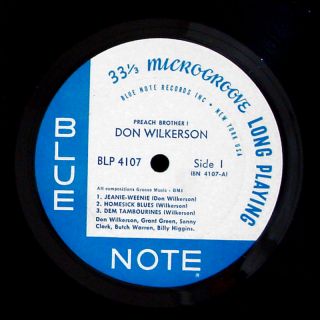 DON WILKERSON Preach Brother LP BLUE NOTE BLP 4107 ORIG US 1962 MONO 