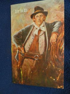 Billy the Kid. Gunfighters of the Old West collectors postcard 