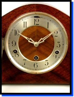 Stunning WESTMINSTER CHIME Mantle Clock ART DECO Xlnt Working Cond