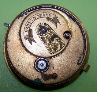   Pocket Watch A J Evans Binghamton NY Parts Repair Does not Run