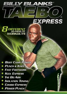 BILLY BLANKS TAE BO EXPRESS WORKOUT DVD kickboxing exercise and 