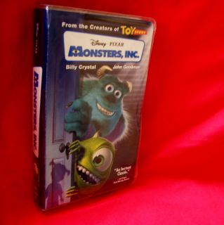 DISNEY PIXAR MONSTERS INC VHS Billy Crystal John Goodman Sale