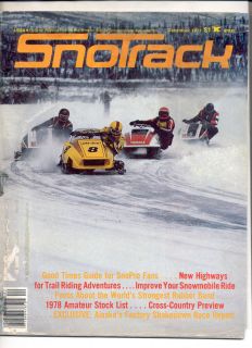   Magazine 1978 Ski Doo Blizzard Snopro Yamaha SSR Polaris RXL
