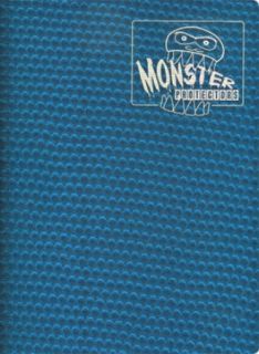 Midnight Blue Monster 9 Pocket Porfolio Monster Binder New