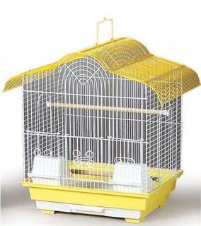 this canary cage features a removable bottom grille and pull