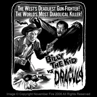 Billy The Kid vs Dracula Shirt Horror Western Vampire