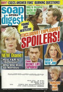 Young and The Restless Maura West Billy Miller Oct 12 2010 Soap Opera 