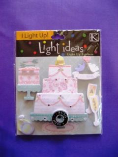 Co Light Ideas Birthday Cake Sticker 3D It Lights Up