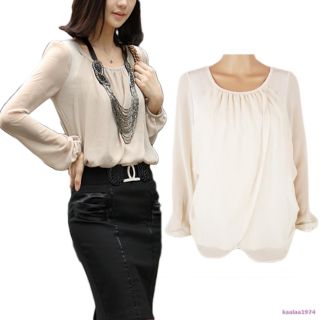 chiffon sheer top blouse y464k around size small for westerners
