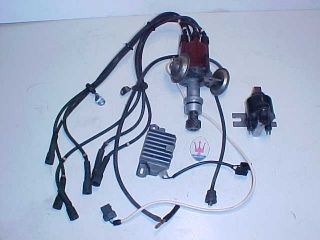 Maserati Biturbo Engine Ignition Distributor Complete Cap Rotor Wires 
