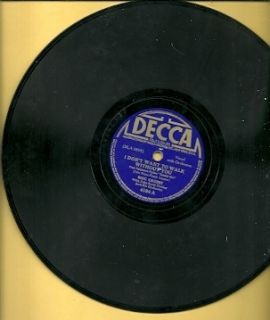 Bing Crosby w John Scott Trotter Orchestra Decca Records #4184 nice 78 