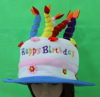 Happy Birthday Cake Candle Funny Hat Party Costume Kids