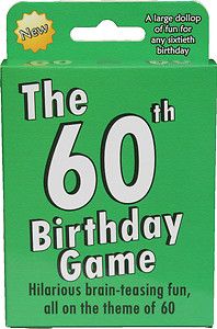    60th birthday gift idea amusing specially made 60th BIRTHDAY GAME
