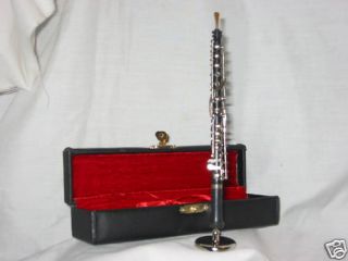 Oboe Miniature 6 L w Stand Case Black Music Gift Beautiful Piece 