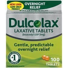 100 Dulcolax Laxative Tablets New in Box Exp 10 2014