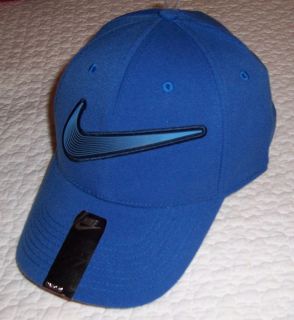 NWT ~ UNISEX NIKE LEGACY 91 FLEXFIT TRAINING BALL CAP HAT ~ BLUE ~ ONE 