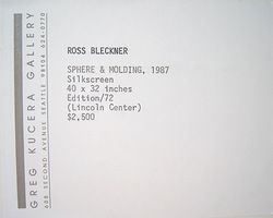 Ross Bleckner Signed 1987 Original Color Screenprint