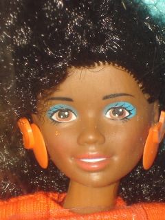California Christie Black Barbie Doll Mattel C1987