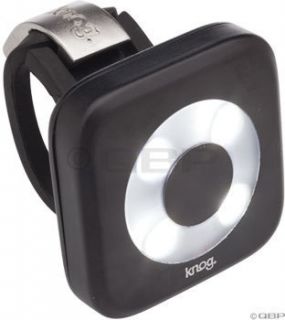 Knog Blinder 4 Circle USB Rechargeable Safety Light White LED Black 