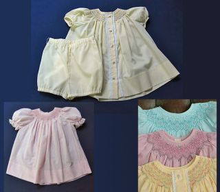 Grace Knott Designer Pattern Baby Bishop Dress Sz 1 18M